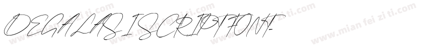 DEGALASI SCRIPT FONT字体转换